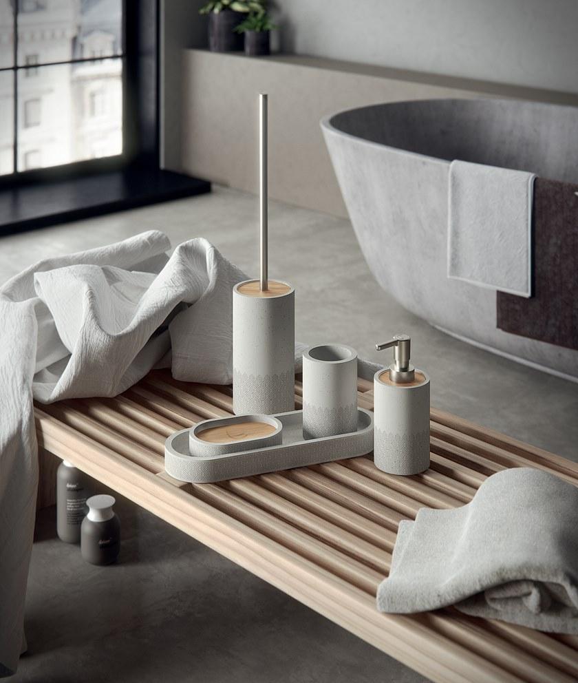 GEDY Мыльница на столешнице из бетона Afrodite 4911 - Вид №1