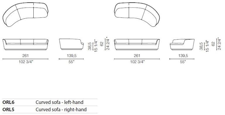 Cappellini 3-х местный диван Orla sun-id-1406992 - Вид №8
