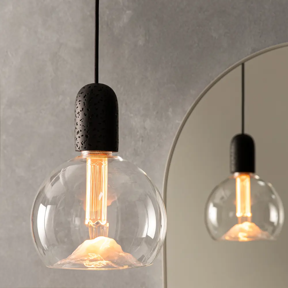 Подвесной светильник INSPIRE Rood с цементной текстурой, черный 82908111 STLM-0037802 - Вид №7