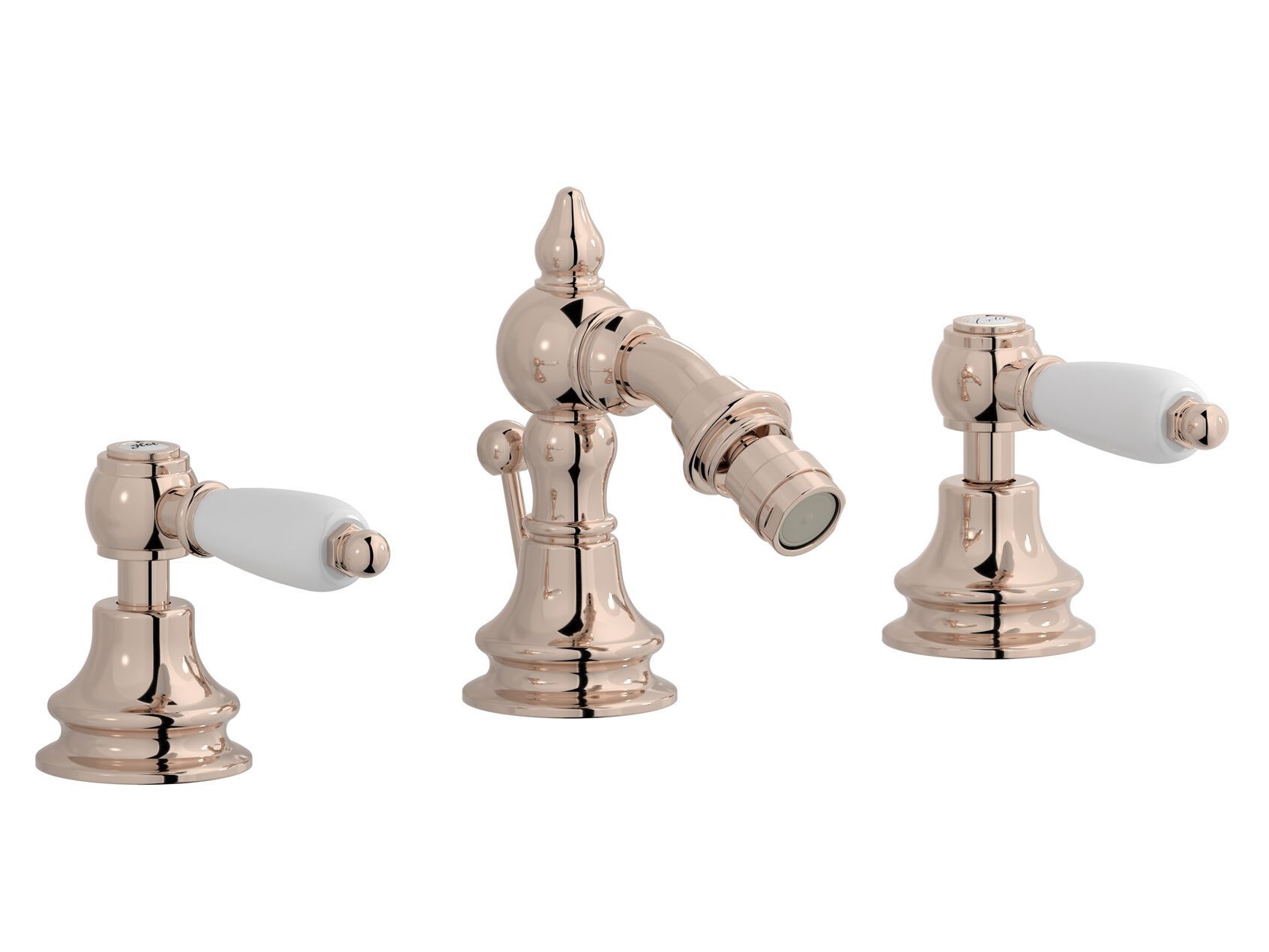 Смеситель для биде с 3 отверстиями для пола с автоматическим сливом IB Hermes + Hermes Elle ARCH-00036236