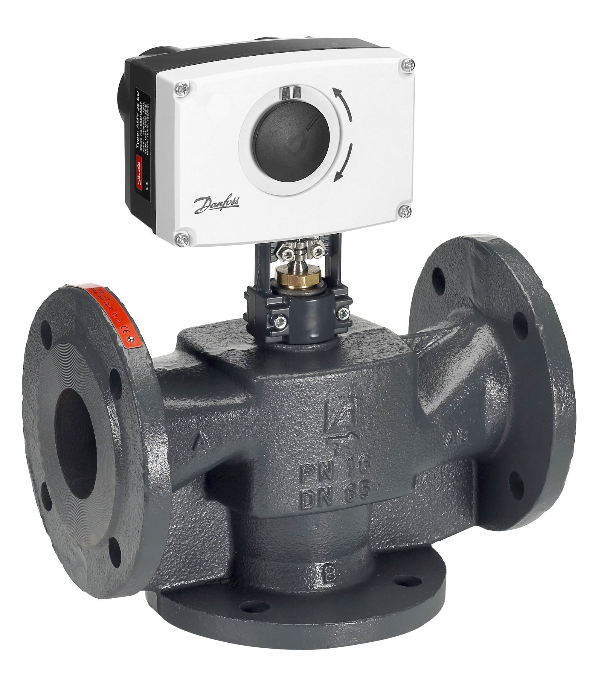 Danfoss Редукторные электроприводы с трехпозиционным управлением AMV 25 230В электропривод 082G3024  - Вид №53