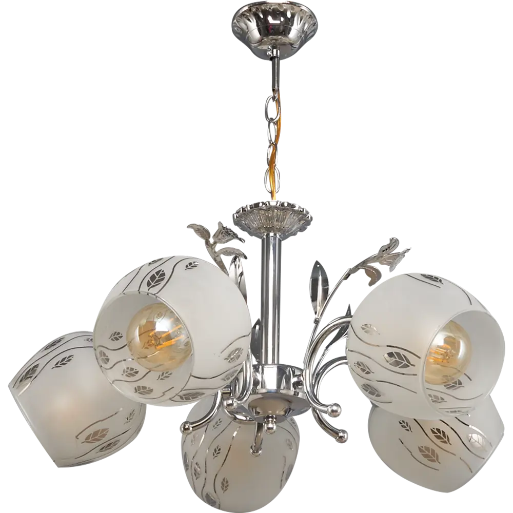 Люстра подвесная «Серенада» КС30066/5P, 5 ламп, 15 м², цвет хром КЛЮЧНИК STLM-2172221