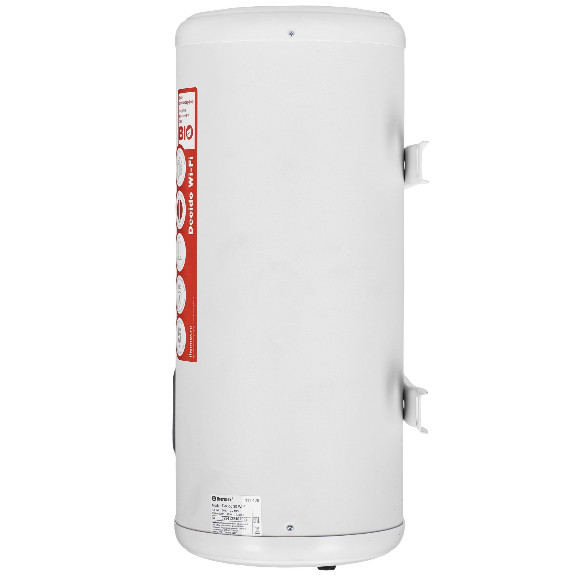 9246051 Водонагреватель электрический THERMEX Decido 30 Wi-Fi STDN-0060715 - Вид №2