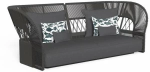Talenti Садовый диван из ткани с высокой спинкой Cliff decò
