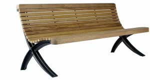 Euroform W Деревянная скамейка со спинкой  50