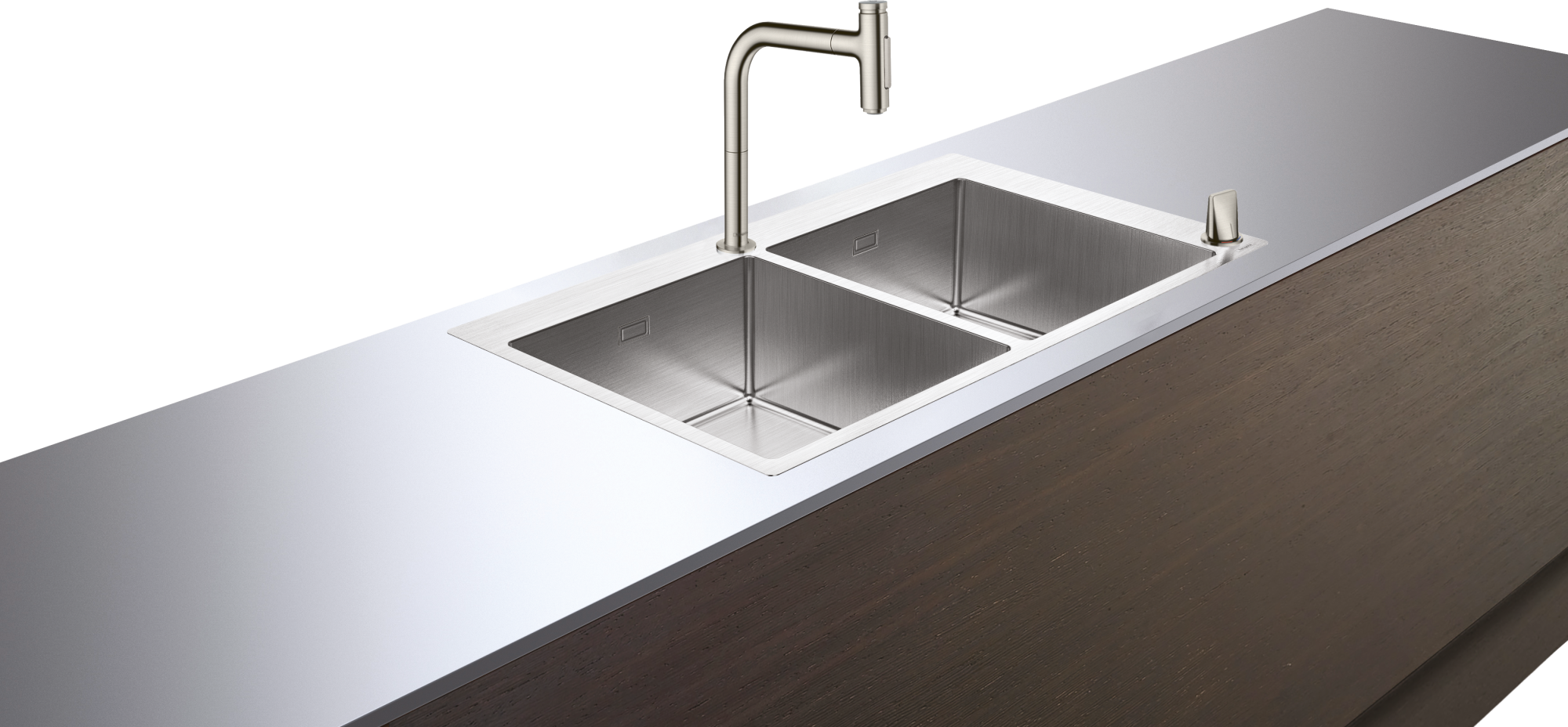 43203800 C71 C71-F765-10 Комбинированная мойка 370/370 Select Hansgrohe 