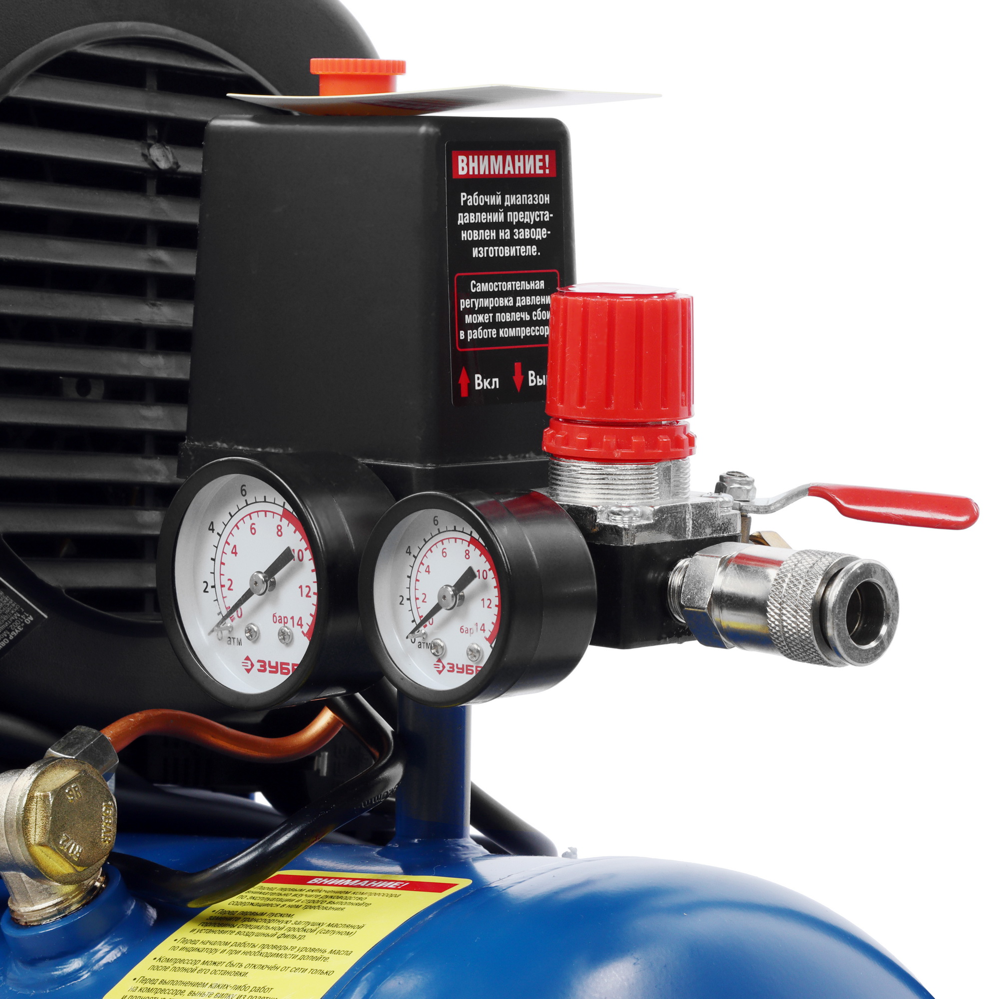 Компрессор поршневой масляный Зубр КПМ-320-24 5312015 STDN-0141674 - Вид №4