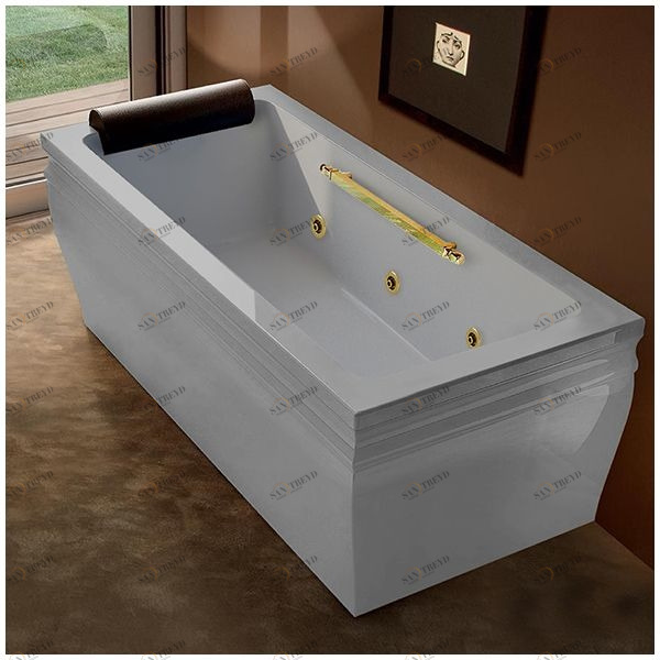 Ванна с гидромассажем серая с золотом Gruppo Treesse Blanque 1880 V168B-SX-SEZ STXV168BSXSEZ