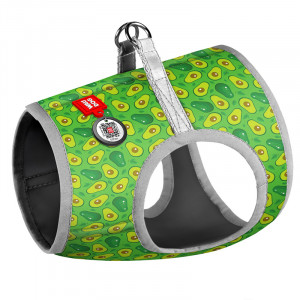 ПР0053669 Шлейка для собак Waudog с рисунком Авокадо (S2, обхват груди 46-50см, обхват шеи 43-45см) COLLAR