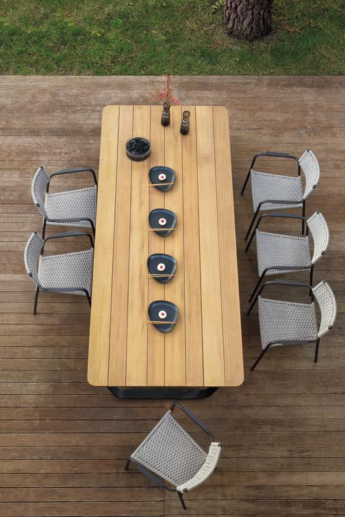 MNST32 Стул белый веревка 11мм серебристый Manutti Echo - Вид №17