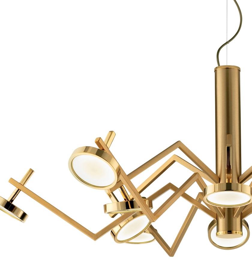 Euroluce Lampadari Металлический светодиодный подвесной светильник Vector sun-id-1373905 - Вид №2