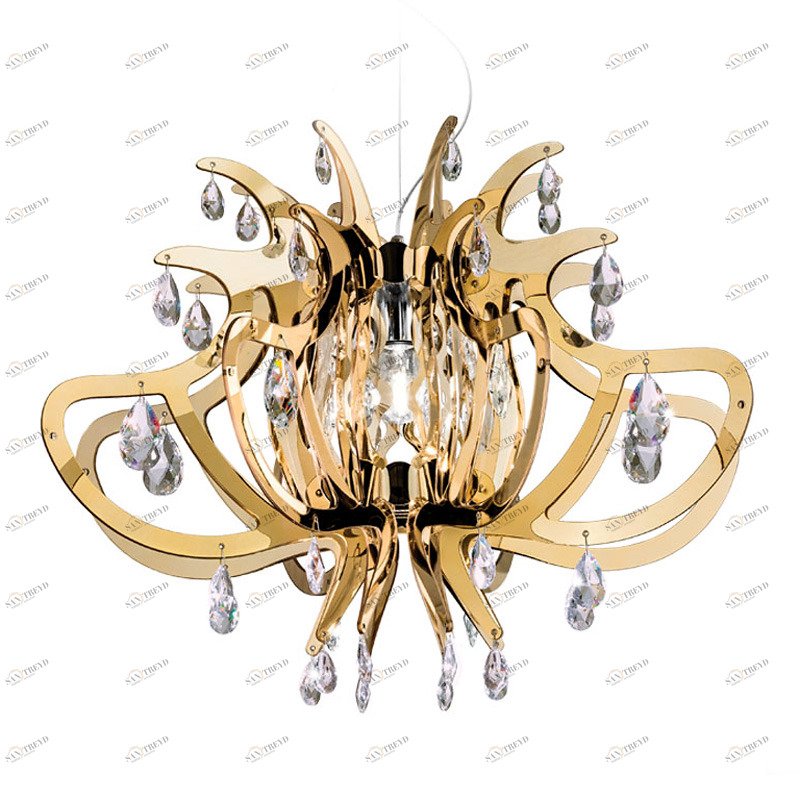 Подвесной светильник Lillibet Gold от Slamp LIL14SOS0000O SLAMP ДИЗАЙНЕРСКИЕ 243567 Золотой 