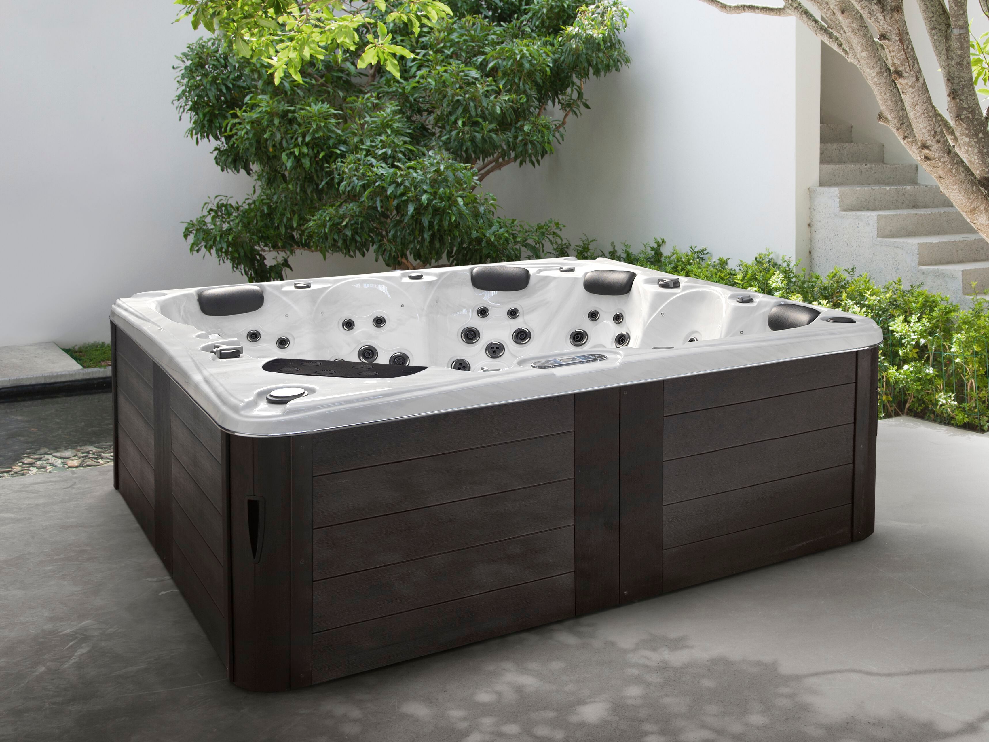 Квадратный мини-бассейн с гидромассажем с хромотерапией Gruppo Treesse Minipiscine-Standard ARCH-00109383