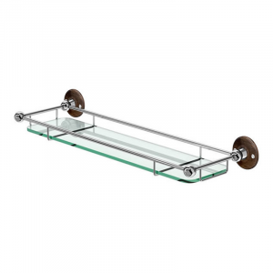 Burlington Полка с рейкой со спинкой из орехового дерева A18 WAL