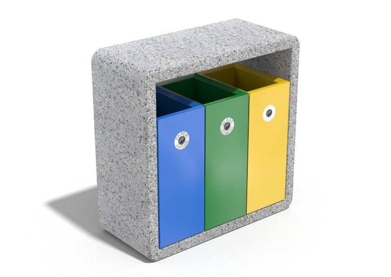 Наружные бетонные стойки для мусора для утилизации отходов ENCHO ENCHEV - ETE 244/245R ARCH-00058616 - Вид №6