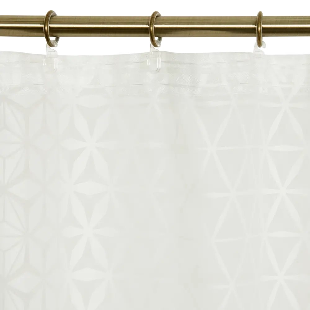 Тюль на ленте «Геометрия», 250x280 см, цветы, цвет белый GARDEN STLM-2034870 - Вид №5