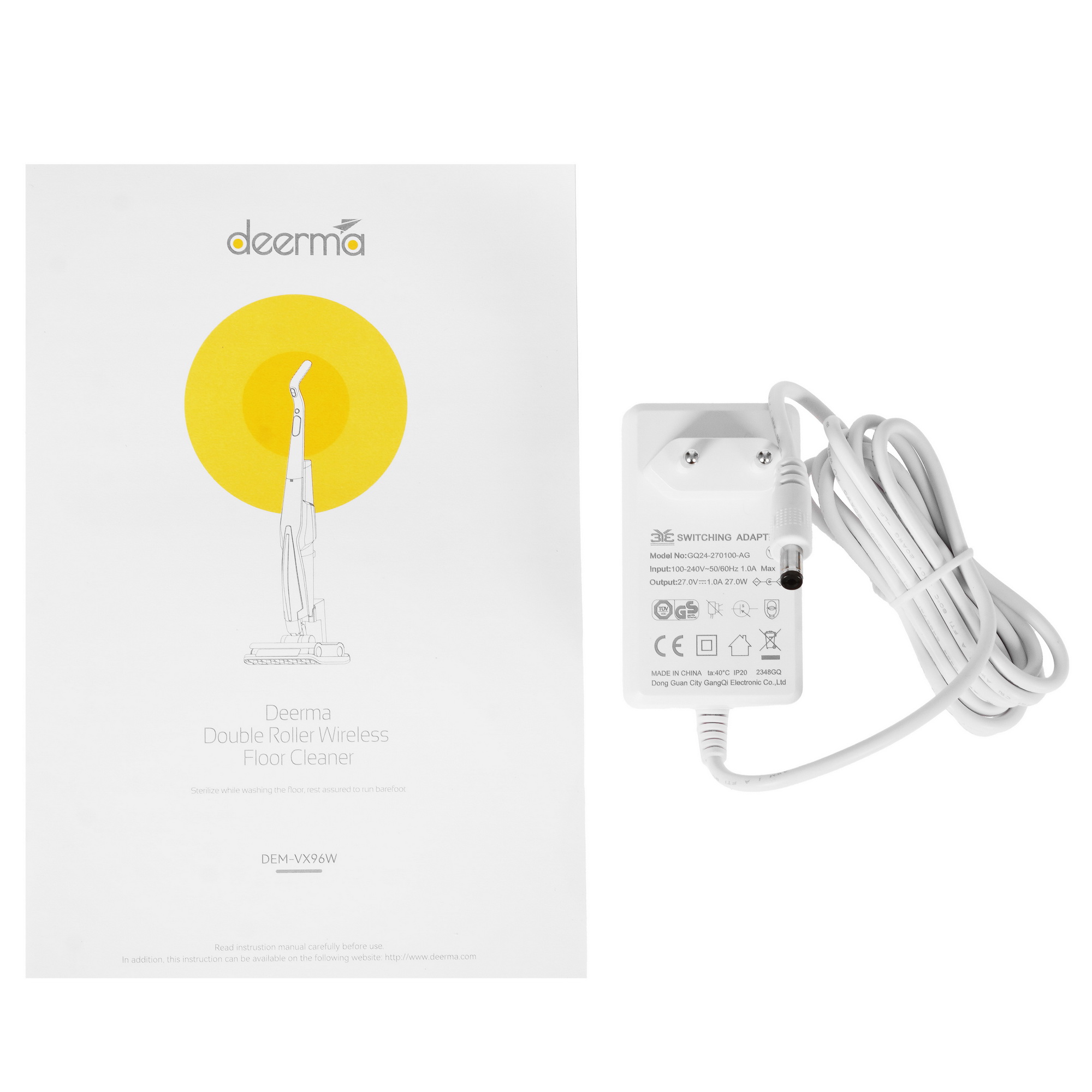 5432714 Моющий пылесос вертикальный   Deerma DEM-VX96W  серый STDN-0047685 - Вид №10