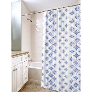 Штора для ванны Вилина Диамант с кольцами 180x180 см, полиэтилен, цвет белый