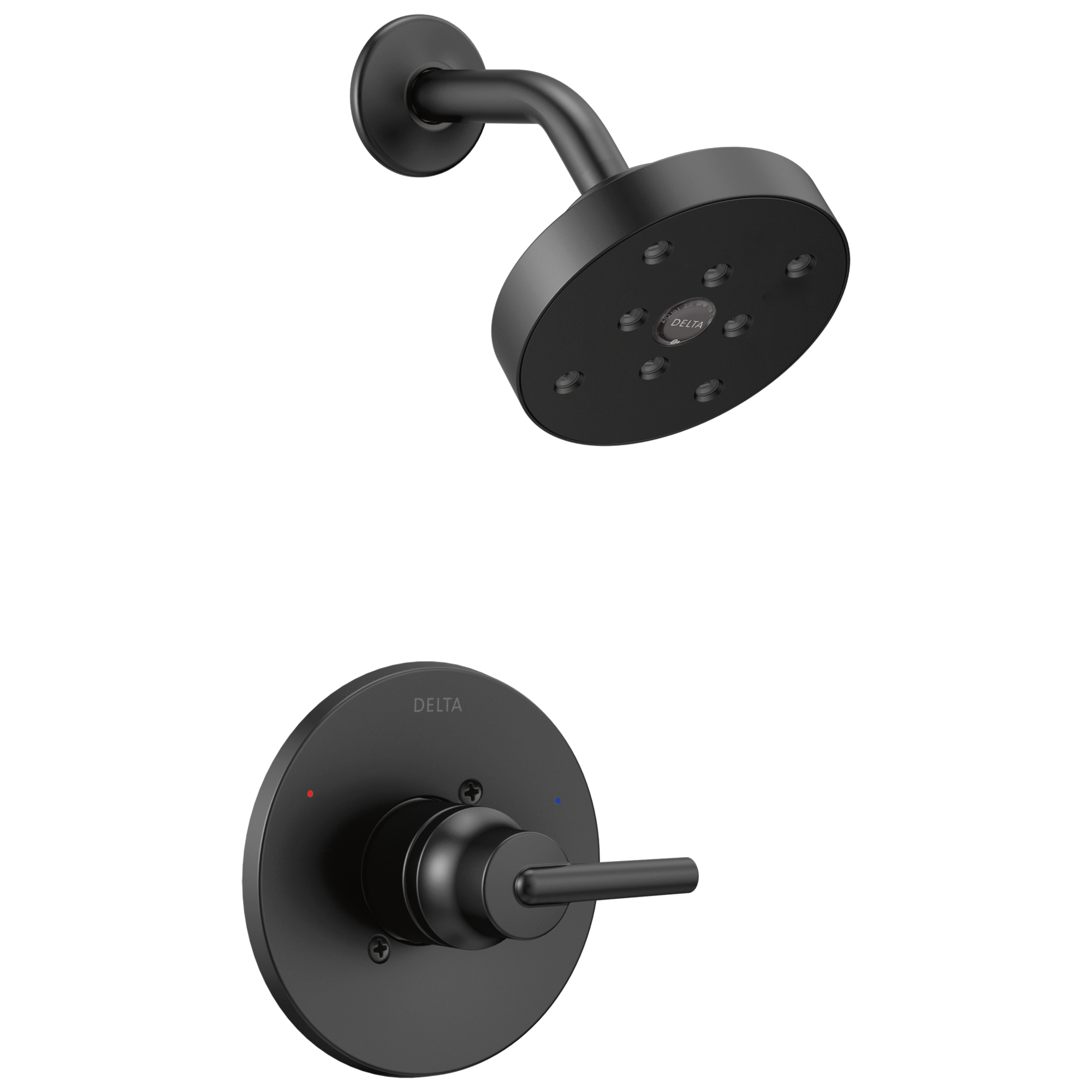 T14259-BL Накладка для душа Monitor® 14 серии H2Okinetic® Delta Faucet Trinsic Матовый черный 