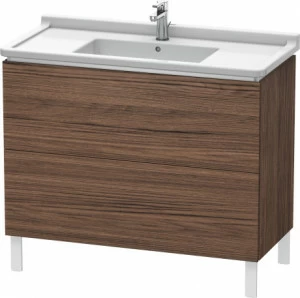 LC661002121 Тумбочка напольная L-Cube #LC6610 1020 x 469 мм Орех темный декор