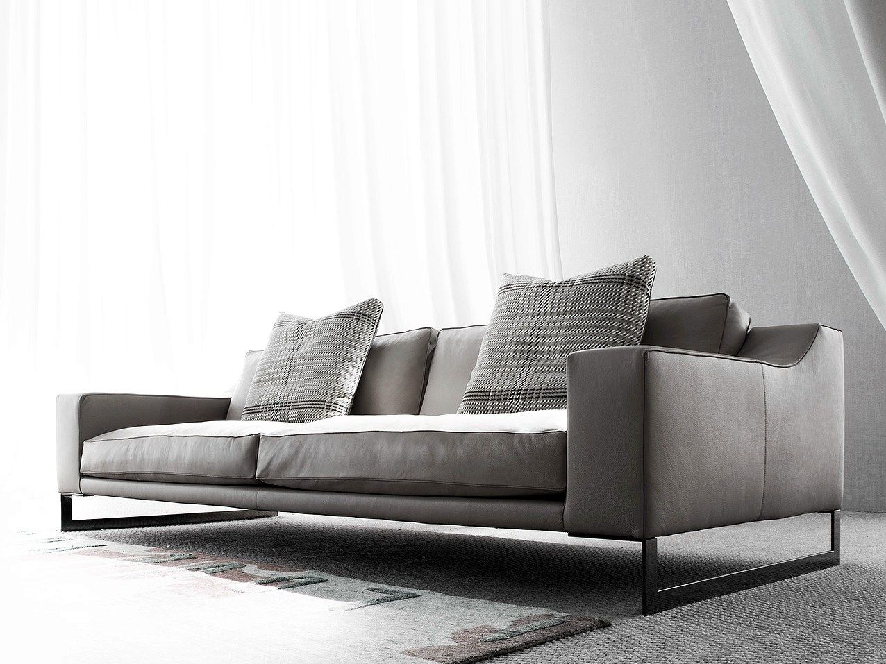 3-местный кожаный диван ERBA ITALIA INDIZIO ARCH-00026997