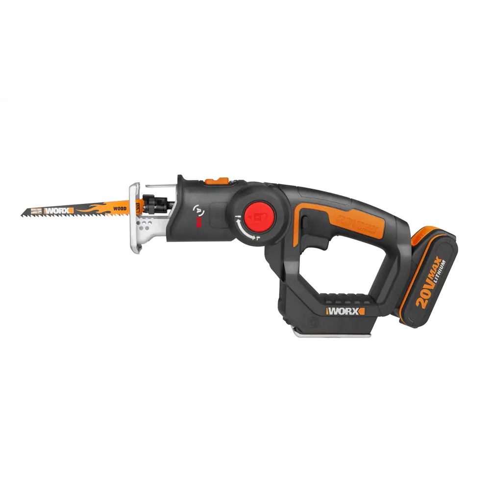 Лобзик-сабельная пила аккумуляторный Worx Axis WX550, 20 В Li-ion 2 Ач STLM-2079431 - Вид №1