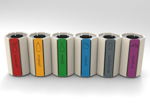 Полиэтиленовая корзина для мусора для раздельного сбора