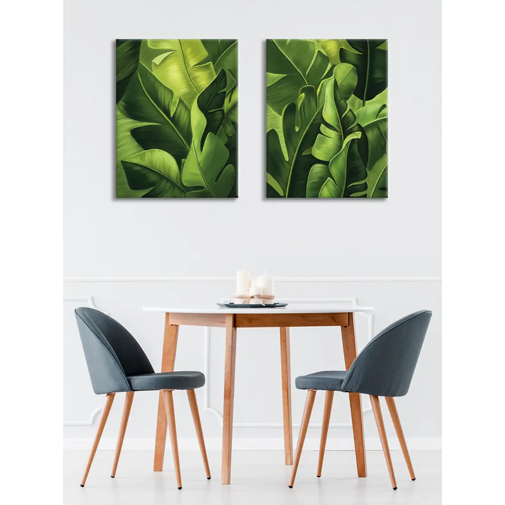 Картина модульная Листья 45x60 см 2 шт POSTERMARKET STLM-2210613 - Вид №6
