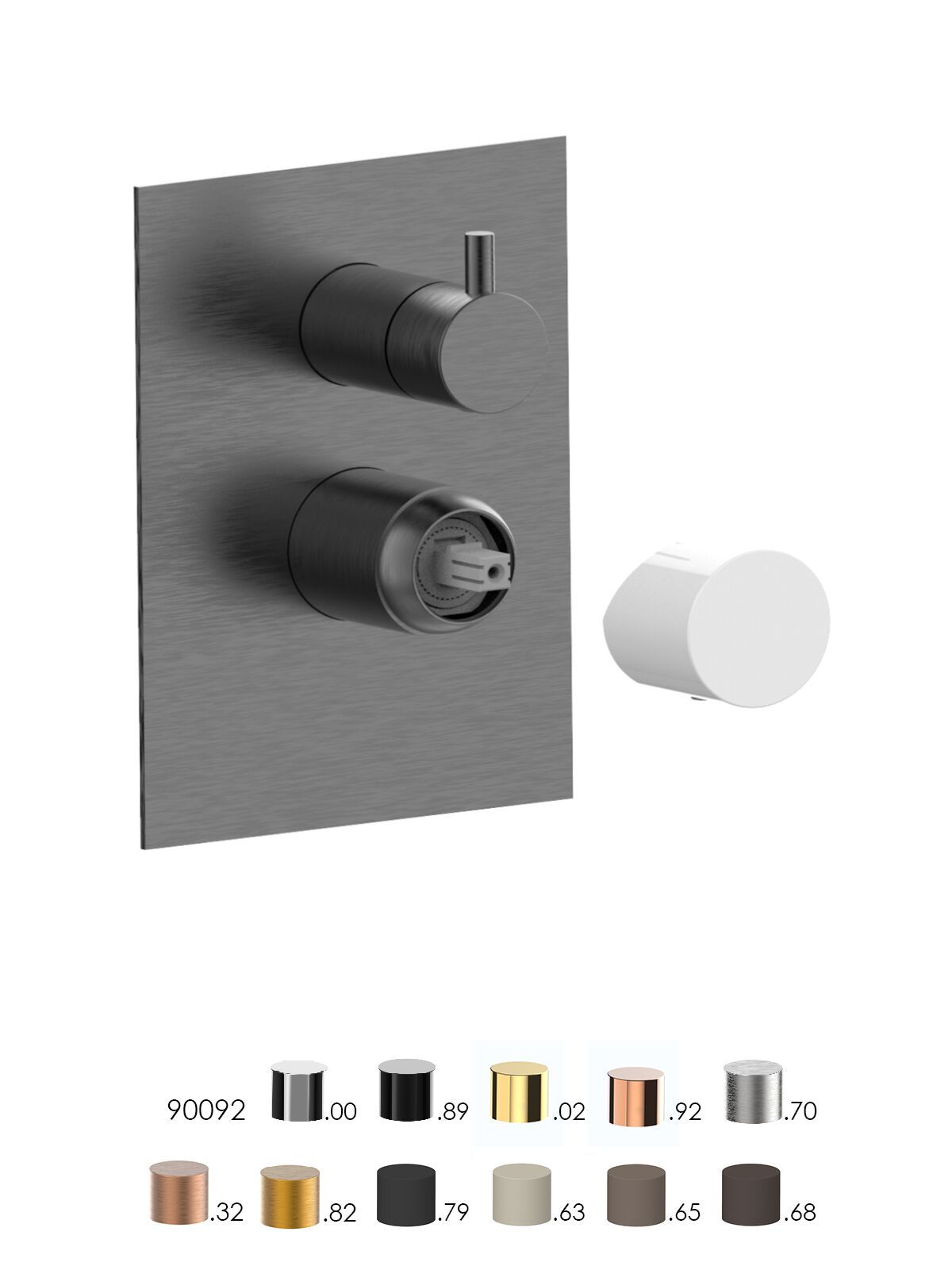 Встраиваемый однорычажный смеситель для душа с переключателем Rubinetterie Frattini Narciso S ARCH-00138952 - Вид №3