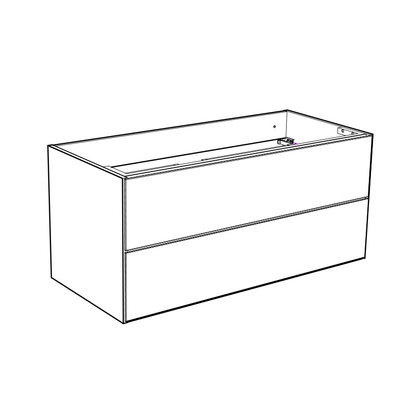 20071220 Afton Шкаф Для Умывальника 1000 Белый, Мягкое Закрытие Westerbergs Белый  - Вид №1