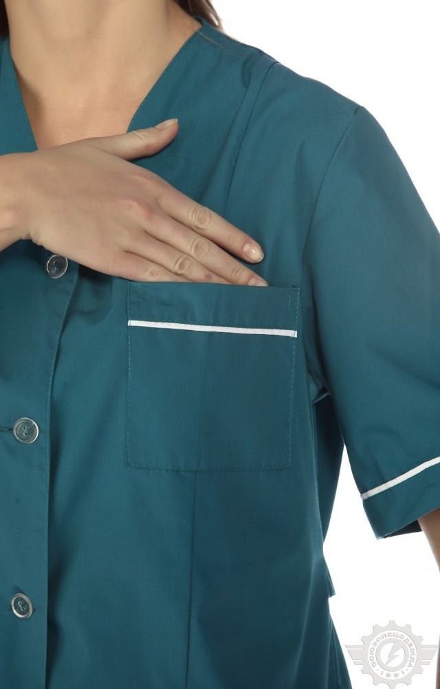 63250 Халат "Бриз" женский  Одежда для обслуживающего персонала  размер 58/170-176 Спецодежда  - Вид №4