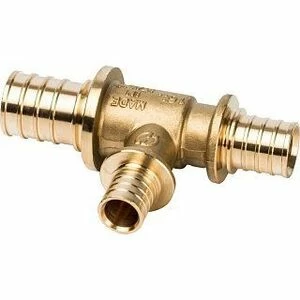 Тройник переходной 25x16x20 аксиальный для труб из сшитого полиэтилена STOUT