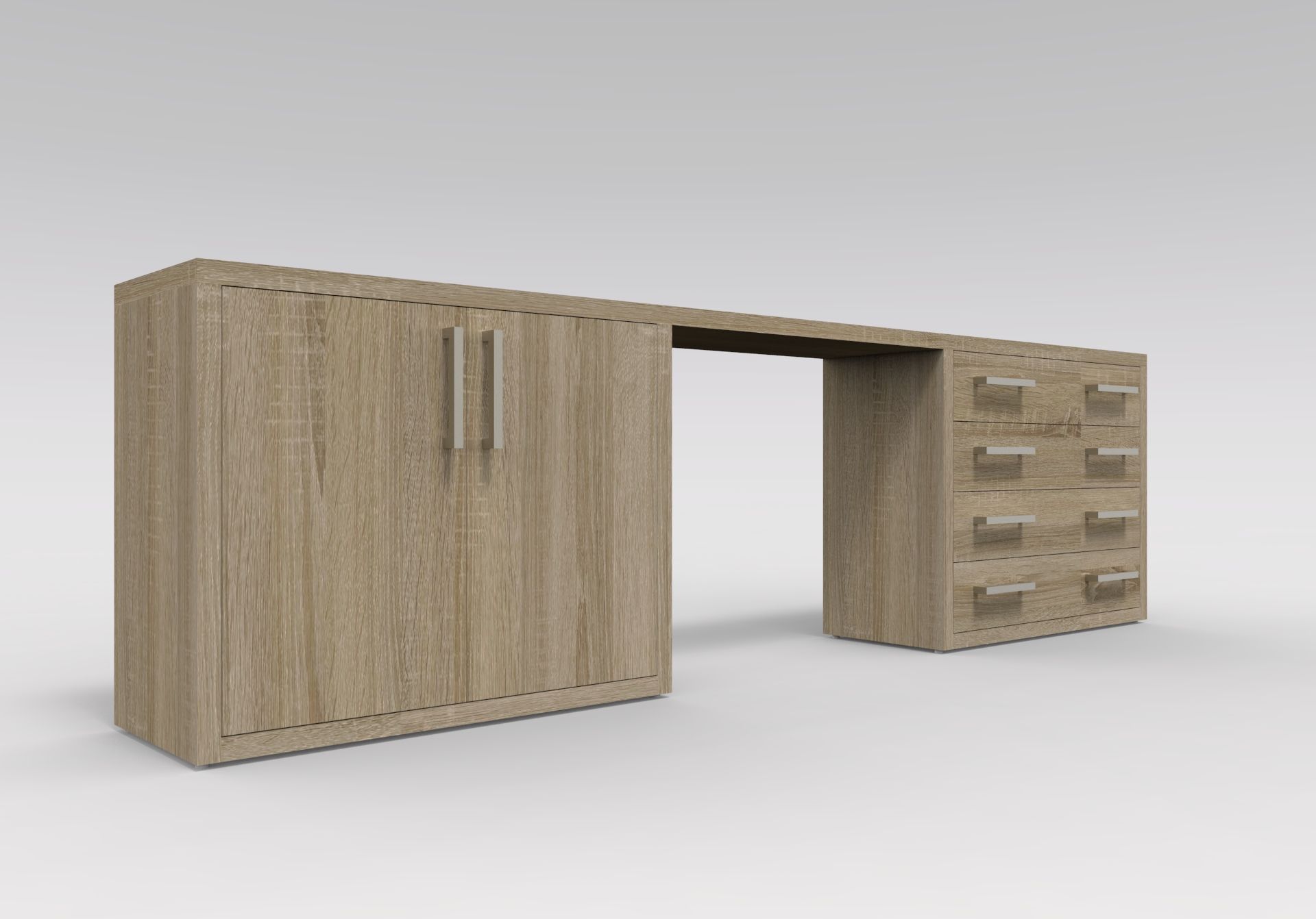 Прямоугольный стол с ящиками для контракта Mobilspazio Zeus ARCH-00077647 - Вид №9