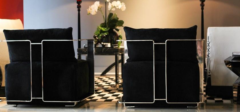 MORADA Кресло с обивкой из ткани с подлокотниками  Donna acs  - Вид №5