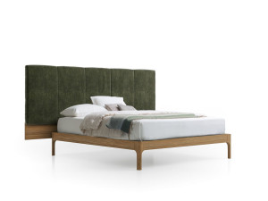 Деревянная секционная кровать с мягким изголовьем