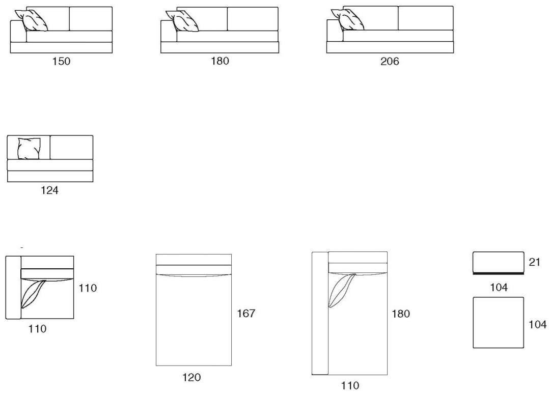 Former In Italia Модульный тканевый диван с шезлонгом My way sun-id-1404873 - Вид №2