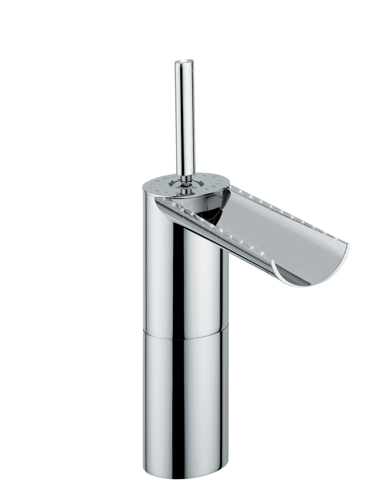 8305/B Bellosta Rubinetterie СМЕСИТЕЛЬ ДЛЯ УМЫВАЛЬНИКА HIGH MONOFOROC / SWAROVSKI 