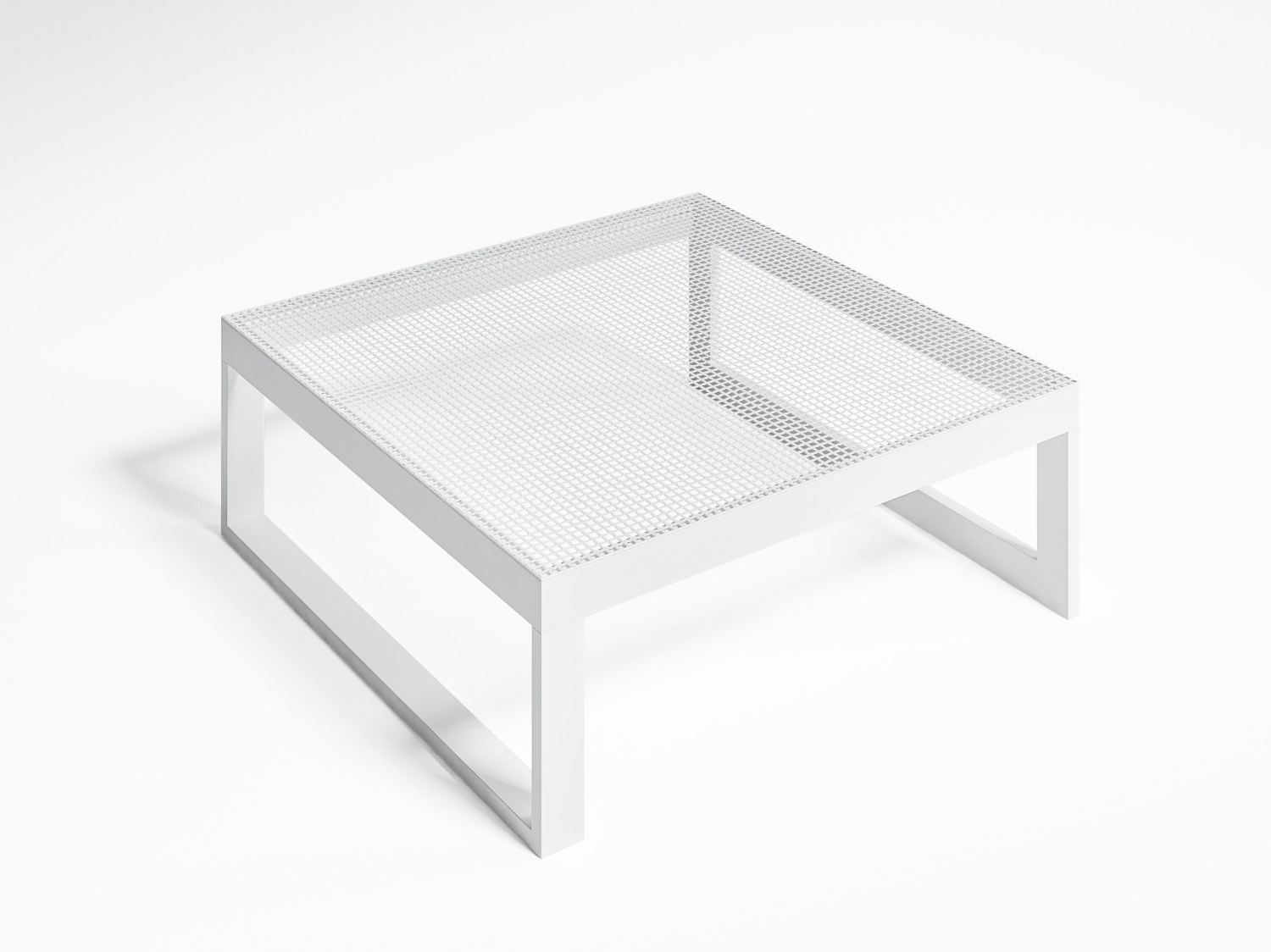 Термолаккированный алюминиевый квадратный журнальный столик GANDIABLASCO Blau ARCH-00109828 - Вид №1