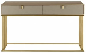 FRATO Прямоугольная консоль из латуни и дерева с ящиками Brisbane Ffu090015aaz