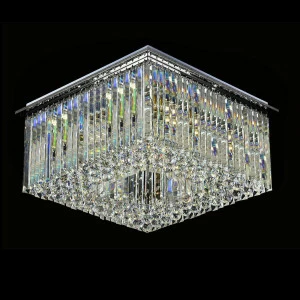 Потолочный светильник квадратный хрустальный серебристый Newport 8512/PL NEWPORT ДИЗАЙНЕРСКИЕ 00-3890469 Серебро