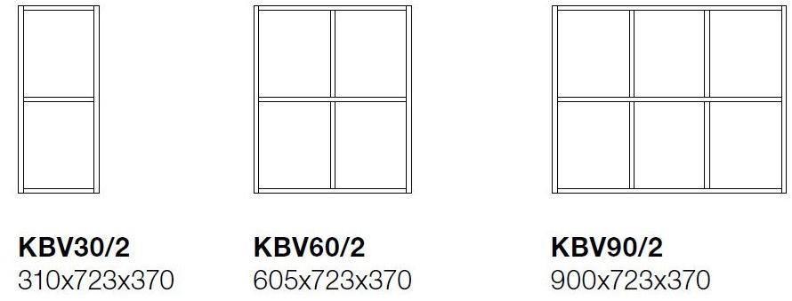 TreCe Низкий офисный книжный шкаф из ламината Combiline sun-id-1361770 - Вид №6