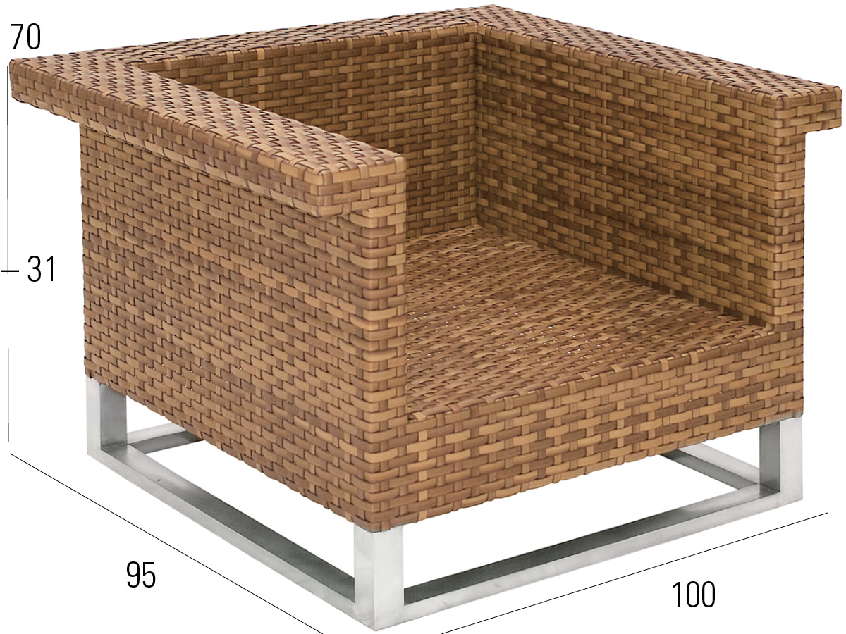 68.00.0304 Кресло для отдыха Madrigal Tobacco Mbm  - Вид №2