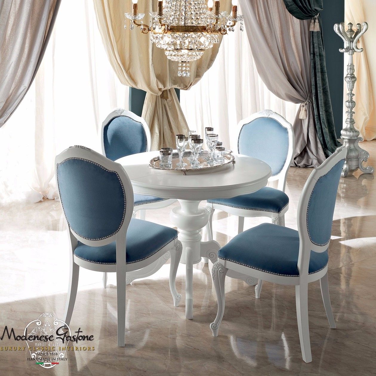 Круглый деревянный стол Modenese Luxury Interiors Bella Vita ARCH-00088907 - Вид №1