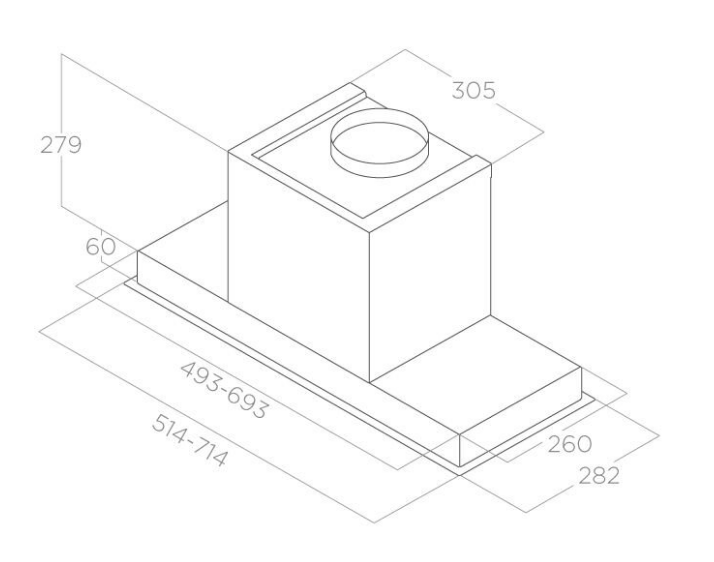 1223413 Вытяжка полновстраиваемая Elica HIDDEN 2.0 IXGL/A/90 белый/серебристый STDN-0150537 - Вид №10