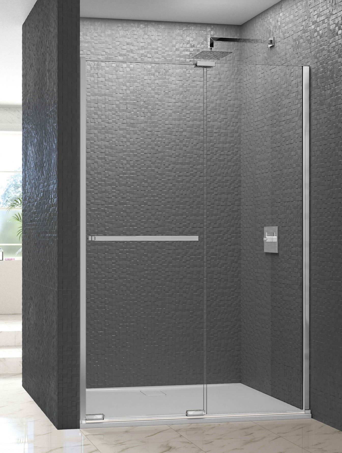 Дверь в нишу ARXFSL130E L or R Merlyn Arysto Хромированный 