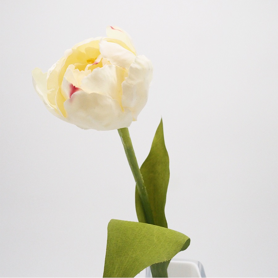 Пионовидный Тюльпан белый искусственный 36 см Mr Plant 175710 - Вид №4