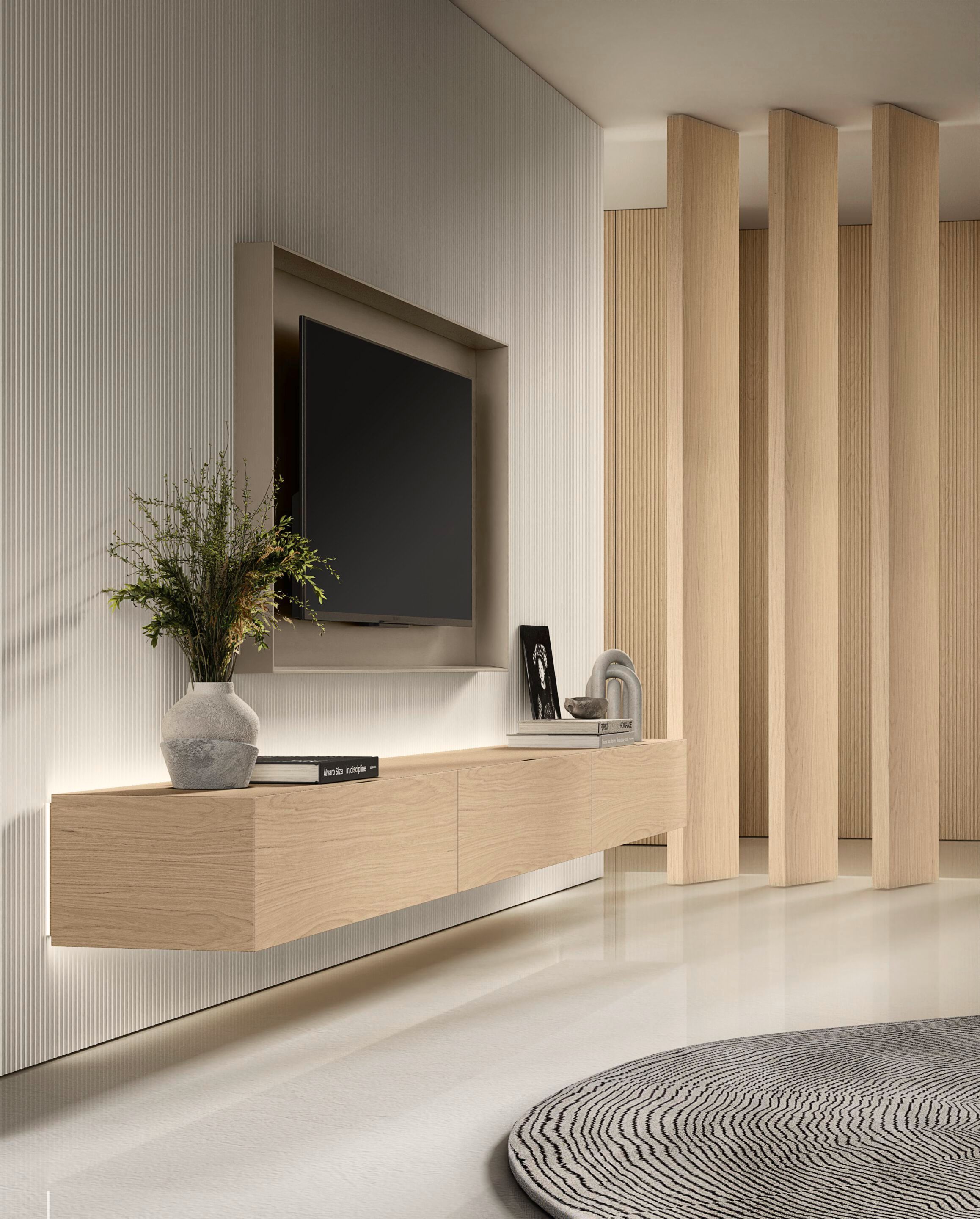 Деревянная оборудованная стена Olivieri CUBE 6 ARCH-00123672 - Вид №10