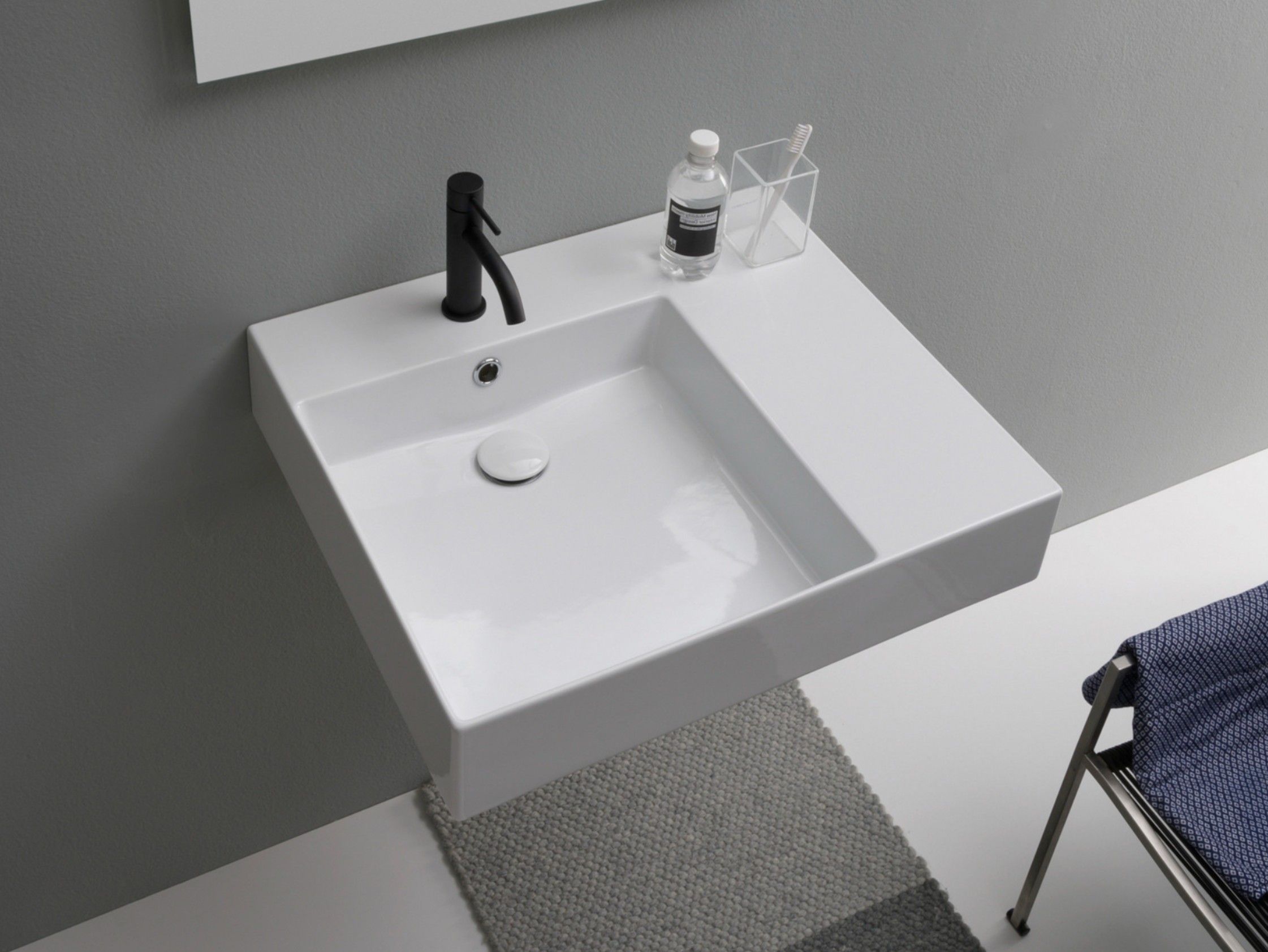 Керамическая одиночная прямоугольная раковина Scarabeo Ceramiche Теорема 2.0 плюс ARCH-00112740