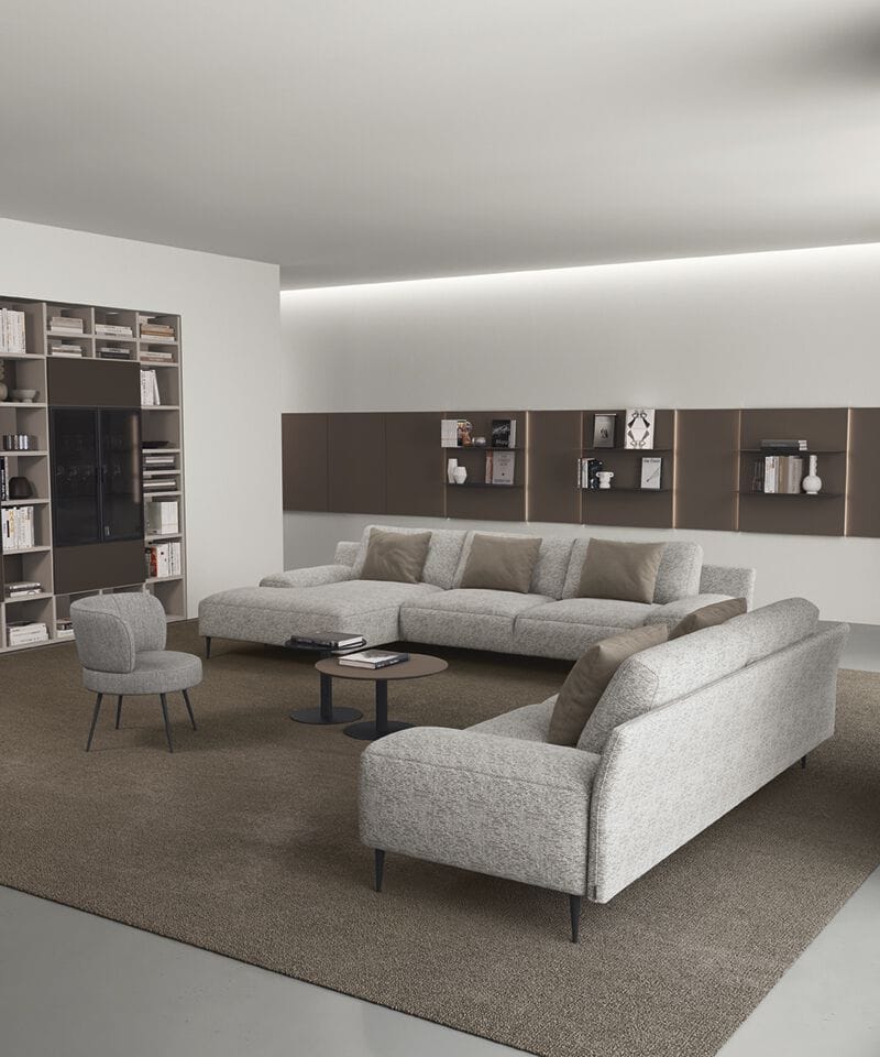 Модульный тканевый диван Febal Casa подпись ARCH-00056236 - Вид №3