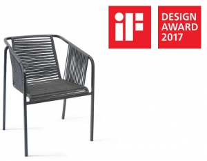 FISCHER MÖBEL Садовый стул из ткани с подлокотниками Suite